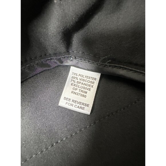 Cato Womens Capri Black Dress Pants Size 10 With Button Details Preppy Office - Picture 5 of 7